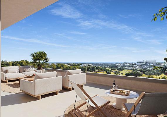 Apartments and penthouses in a gated and guarded residential complex