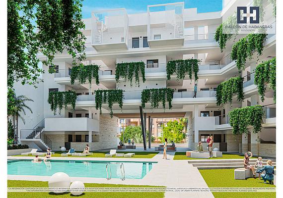 Apartamentos modernos de la promotora cerca de la playa en Torrevieja